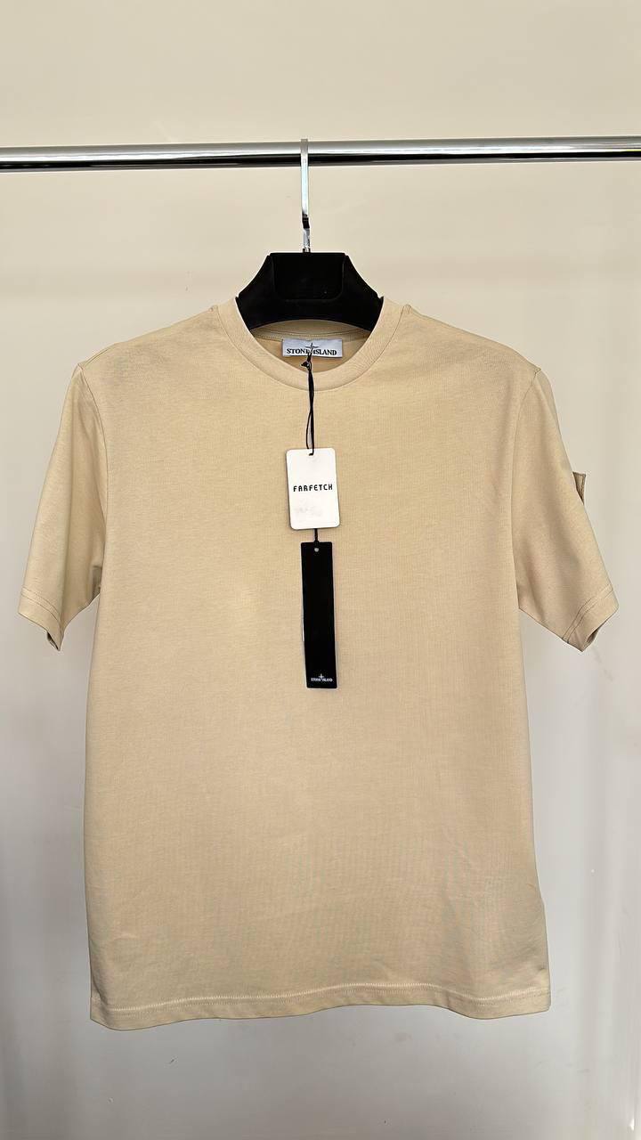 Stone Island Monogram Badge Men's T-Shirts Mens in 2 Colors UK Reps AAA Quality