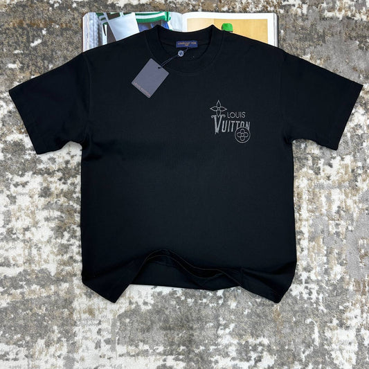 Louis Vuitton Embroidered T-Shirts Mens in 2 Colors UK Reps AAA Quality