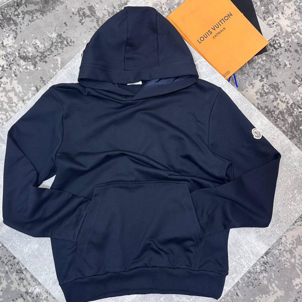 Moncler Cotton Long Sleeve Logo Mens Hoodies in 2 Colors UK Reps AAA Quality