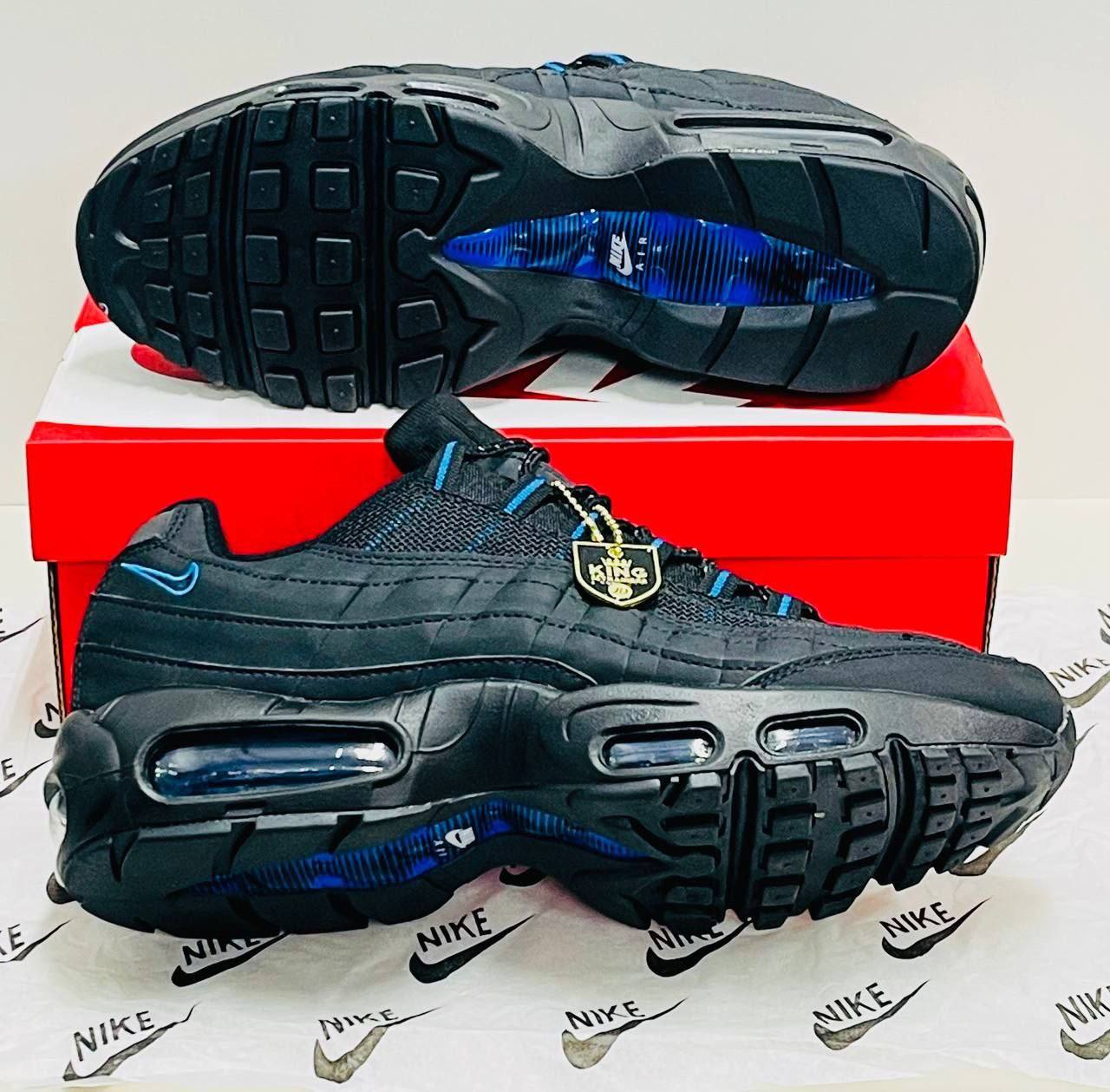 Nike Air Max 95 Black Blue Mens Trainers UK Reps AAA Quality