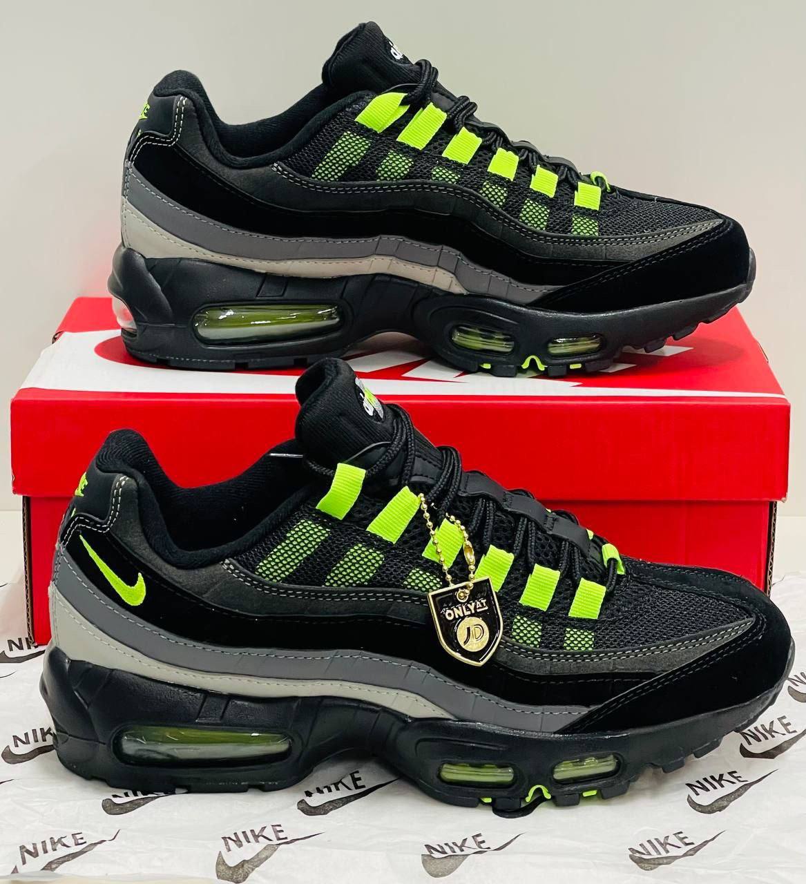 Nike Air Max 95 Black Neon Mens Trainers UK Reps AAA Quality