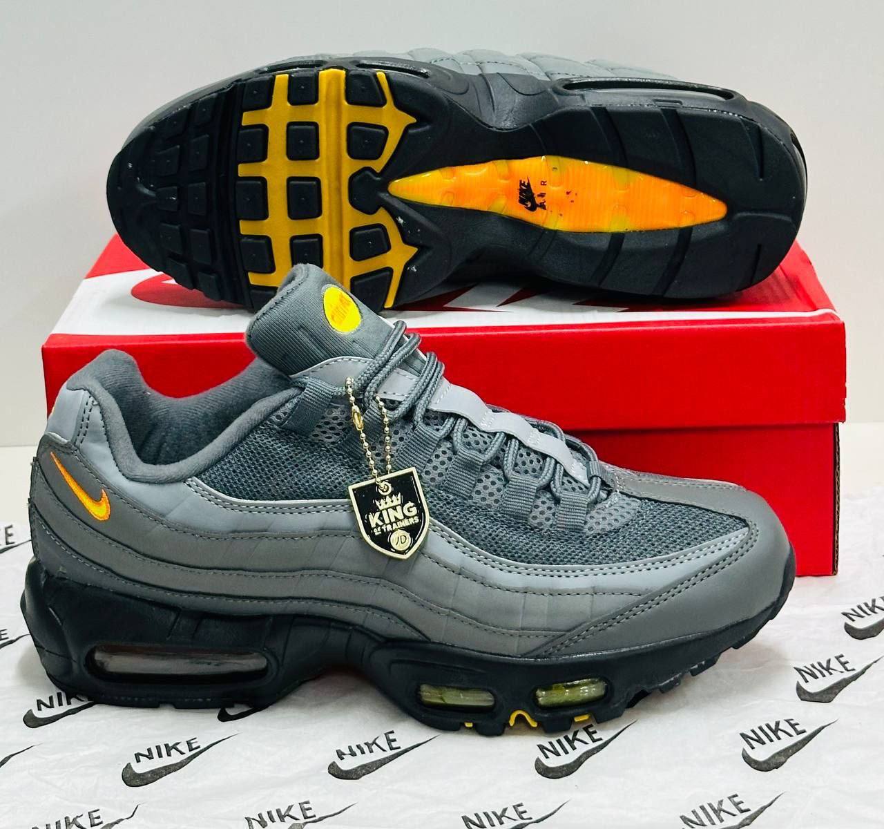 Nike Air Max 95 Gray/Yellow Mens Trainers UK Reps AAA Quality