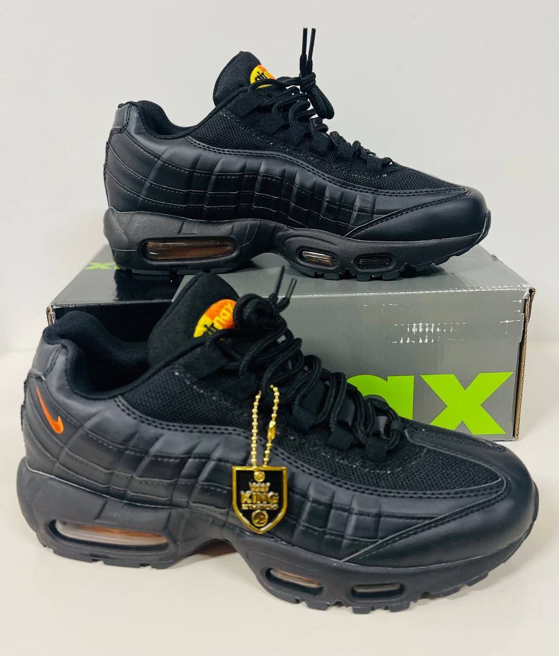 Nike Air Max 95 Anthracite Safety Orange Mens Trainers Best Sale UK Reps AAA Quality