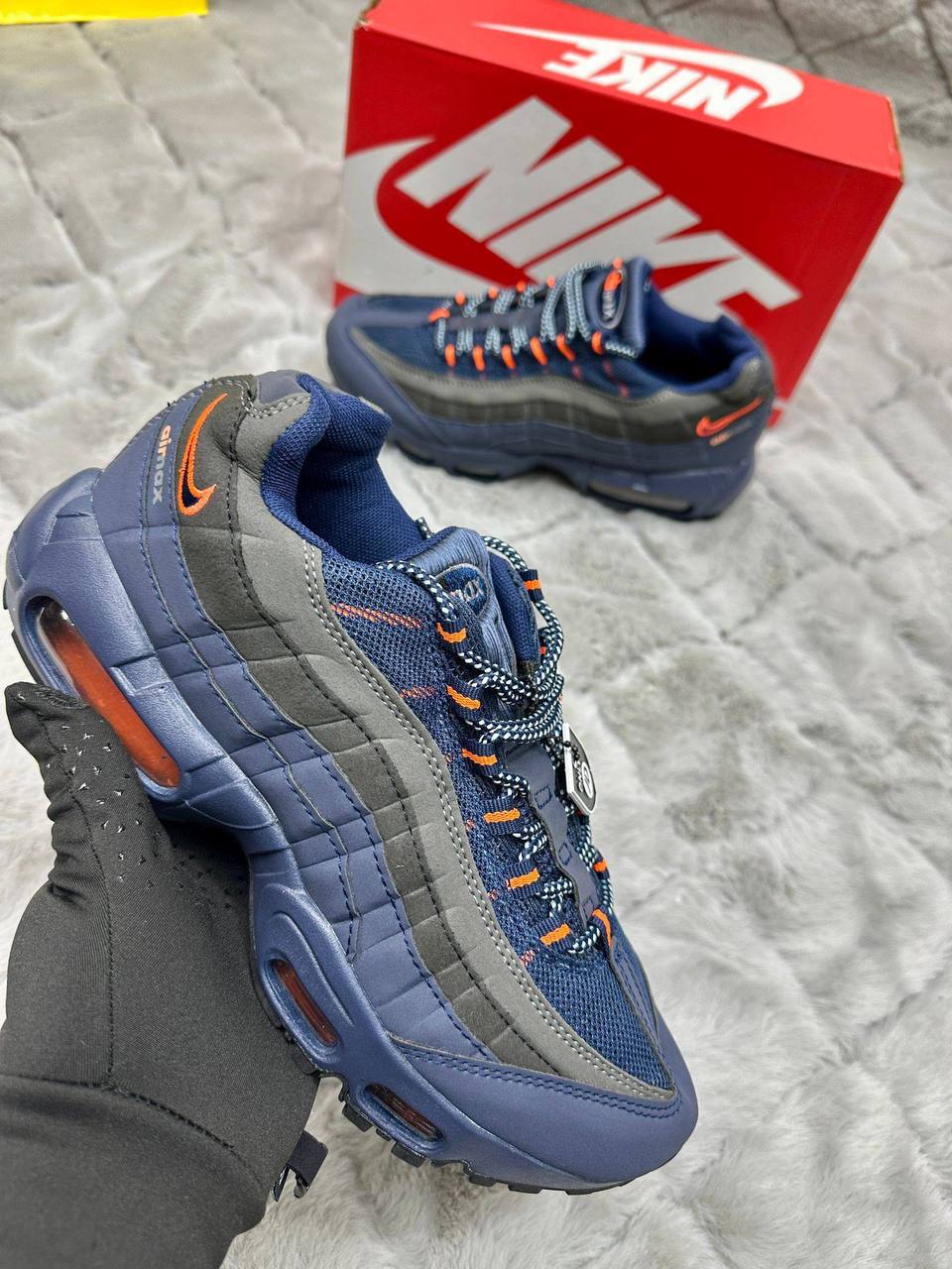Nike Air Max 95 "Logo Navy Orange” Mens Trainers UK Reps AAA Quality