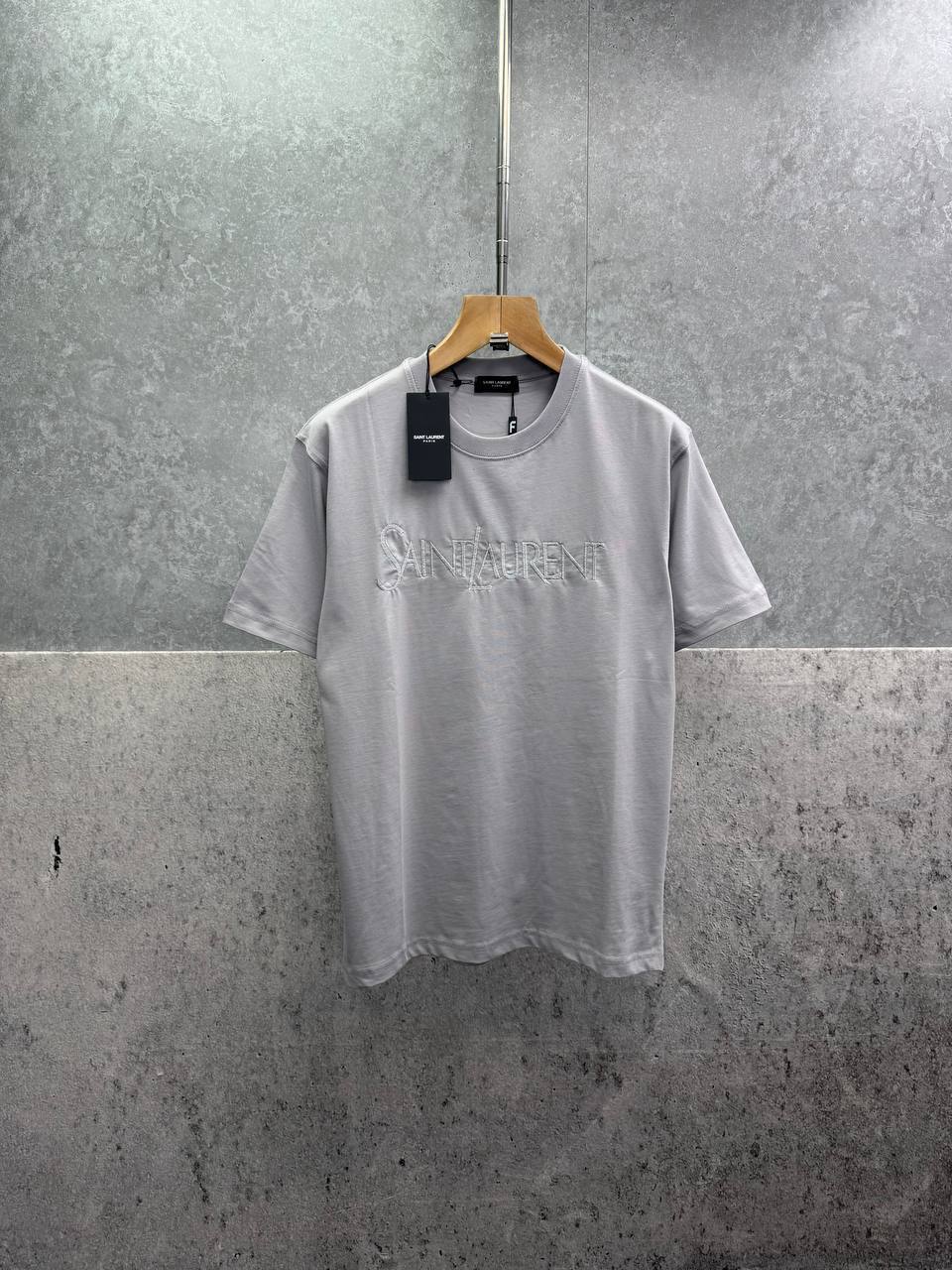 Saint Laurent Logo-Embroidered Mens T-Shirts in Multiple Colors UK Reps AAA Quality