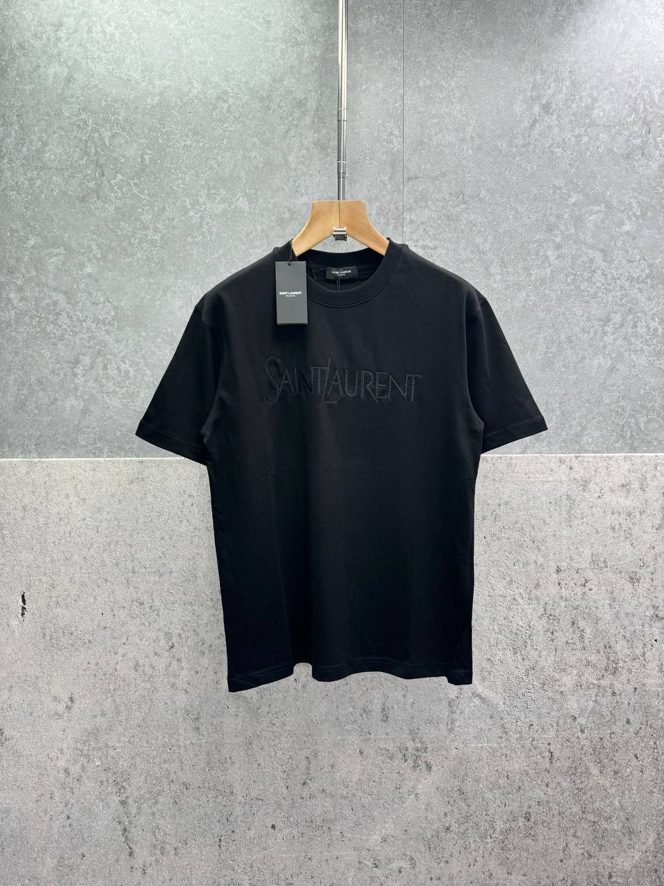 Saint Laurent Logo-Embroidered Mens T-Shirts in Multiple Colors UK Reps AAA Quality