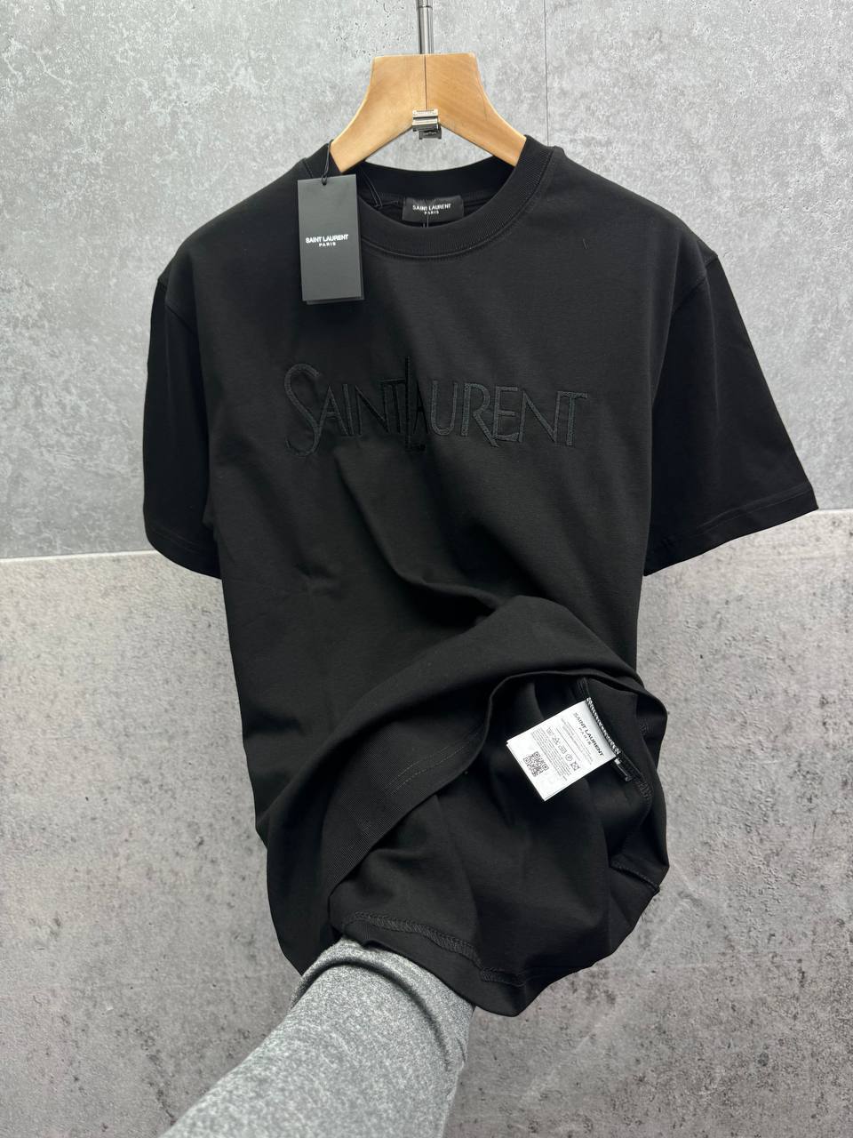 Saint Laurent Logo-Embroidered Mens T-Shirts in Multiple Colors UK Reps AAA Quality