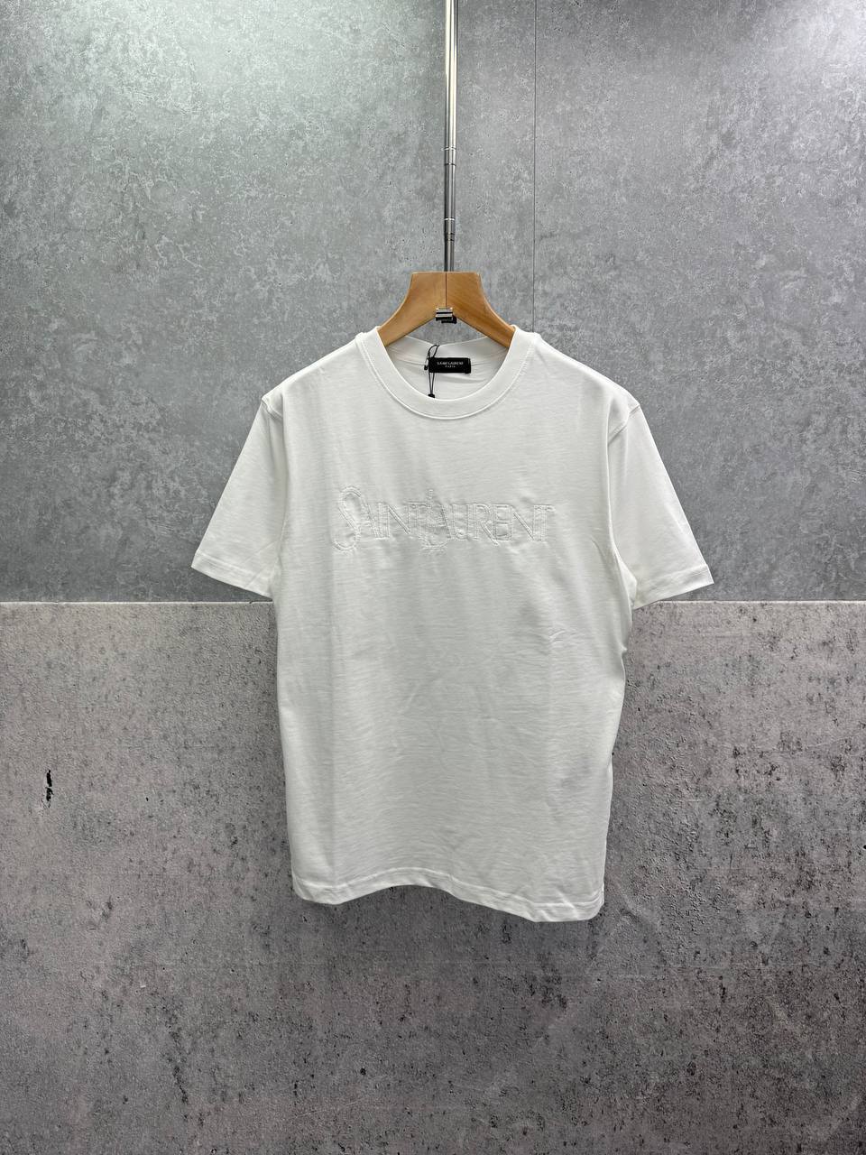 Saint Laurent Logo-Embroidered Mens T-Shirts in Multiple Colors UK Reps AAA Quality