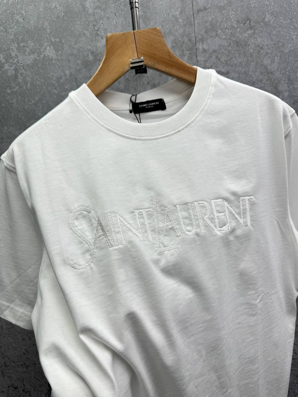 Saint Laurent Logo-Embroidered Mens T-Shirts in Multiple Colors UK Reps AAA Quality