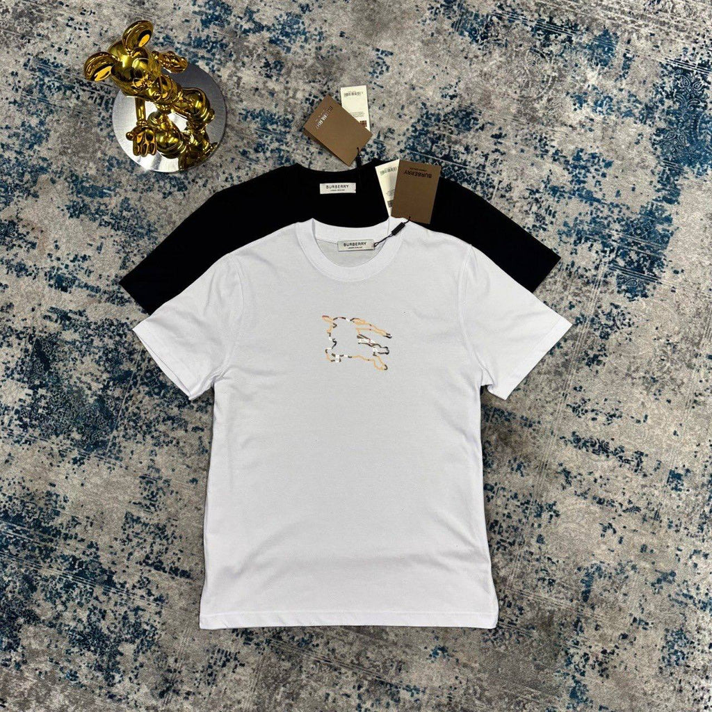Burberry Equestrian Logo Mens T-Shirt in 2 Colors Best Sale UK Reps AAA Quality