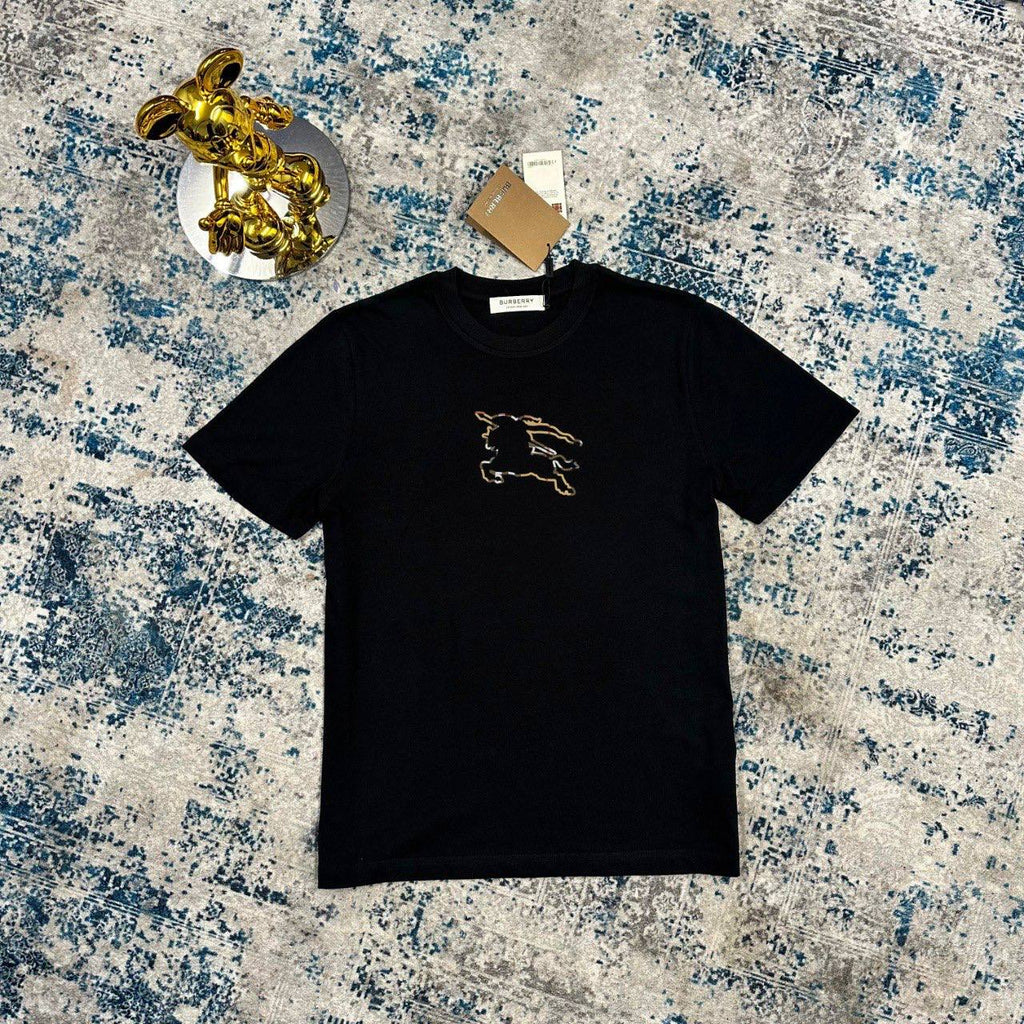 Burberry Equestrian Logo Mens T-Shirt in 2 Colors Best Sale UK Reps AAA Quality