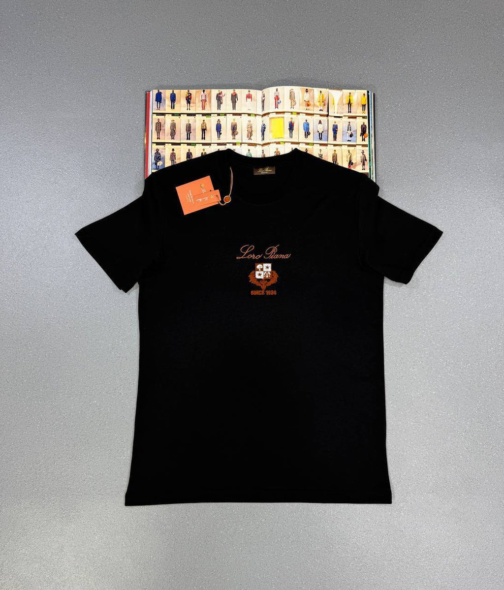Loro Piana Logo Printed T-shirts Round Neck Mens in Multiple Colors UK Reps AAA Quality
