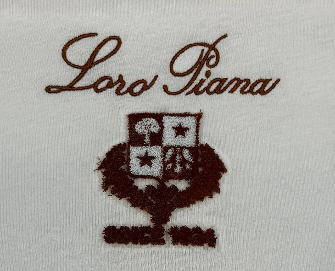 Loro Piana Logo Printed T-shirts Round Neck Mens in Multiple Colors UK Reps AAA Quality