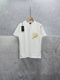 Fendi Tee with Yellow Stripe FF Pocket Tshirts Mens in 2 Colors UK Reps AAA Quality