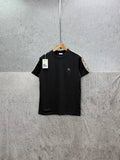 Burberry Logo Checkered Trim Cotton T-shirts Mens in 2 Colors UK Reps AAA Quality