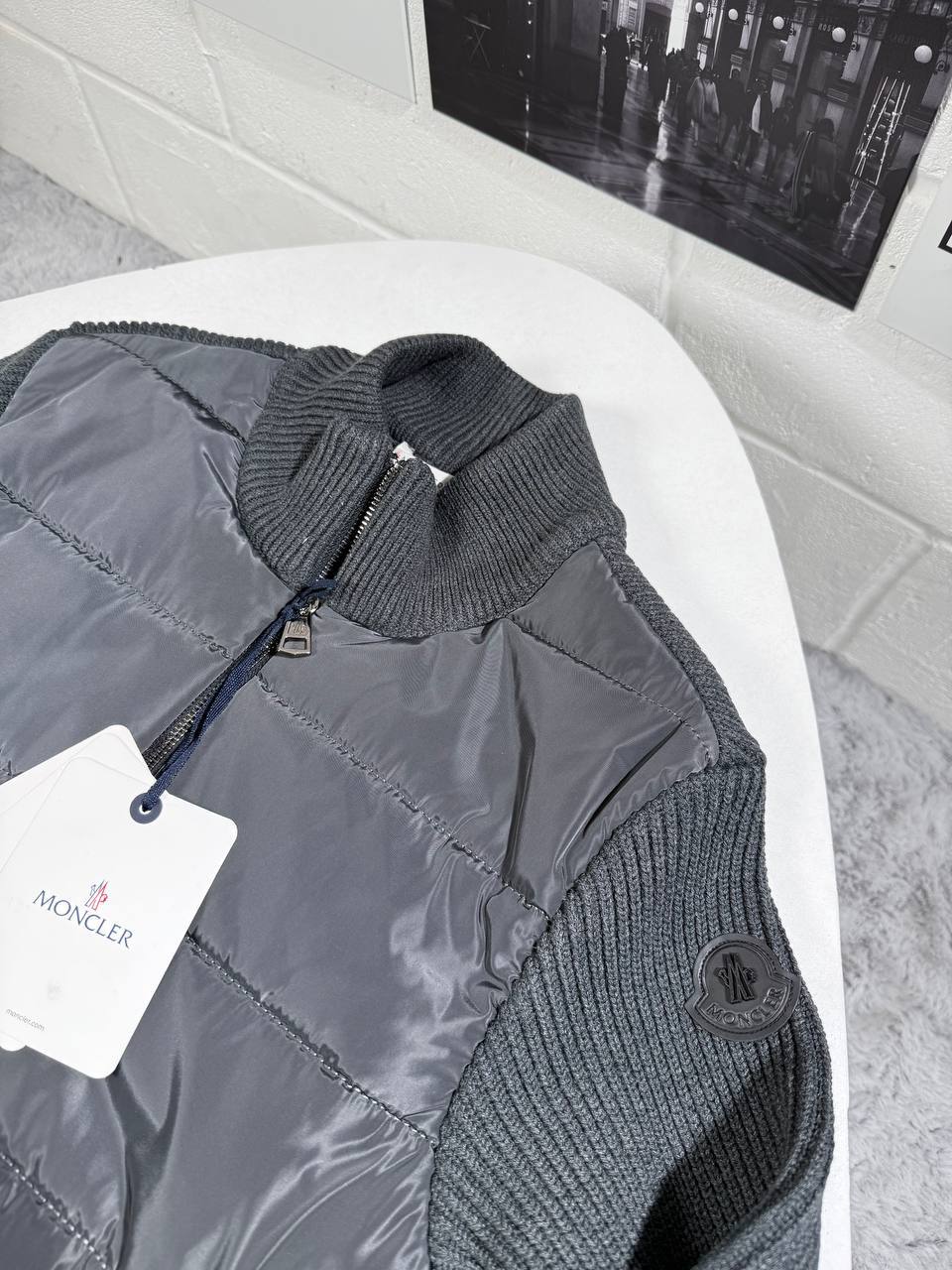 Moncler Zip Up Padded Wool Jacket for Men in 2 Colors UK Reps AAA Quality