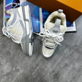 Louis Vuitton Low Top Skate Sneakers Grey/White Mens Best Sale UK Reps AAA Quality