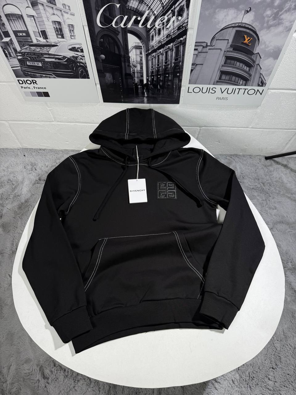 Givenchy 4G-Motif Boxy Fit with Pocket Base Mens Tracksuit in Black Best Sale UK Reps AAA Quality