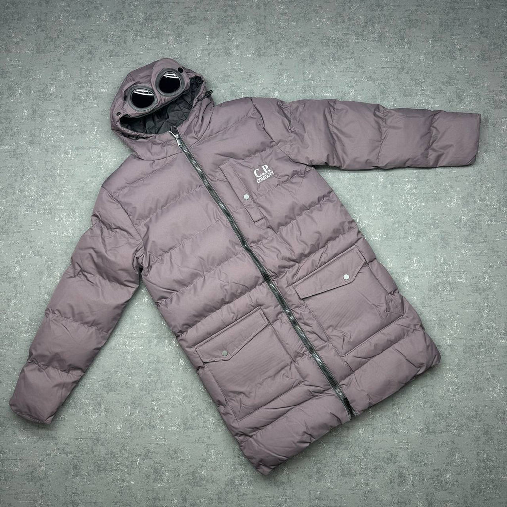 C.P. Company Goggle Down Mid Length Puffer Jackets in Multiple Colors UK Reps AAA Quality