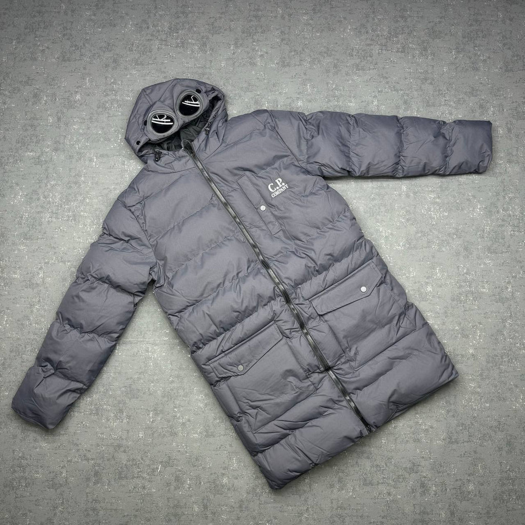 C.P. Company Goggle Down Mid Length Puffer Jackets in Multiple Colors UK Reps AAA Quality