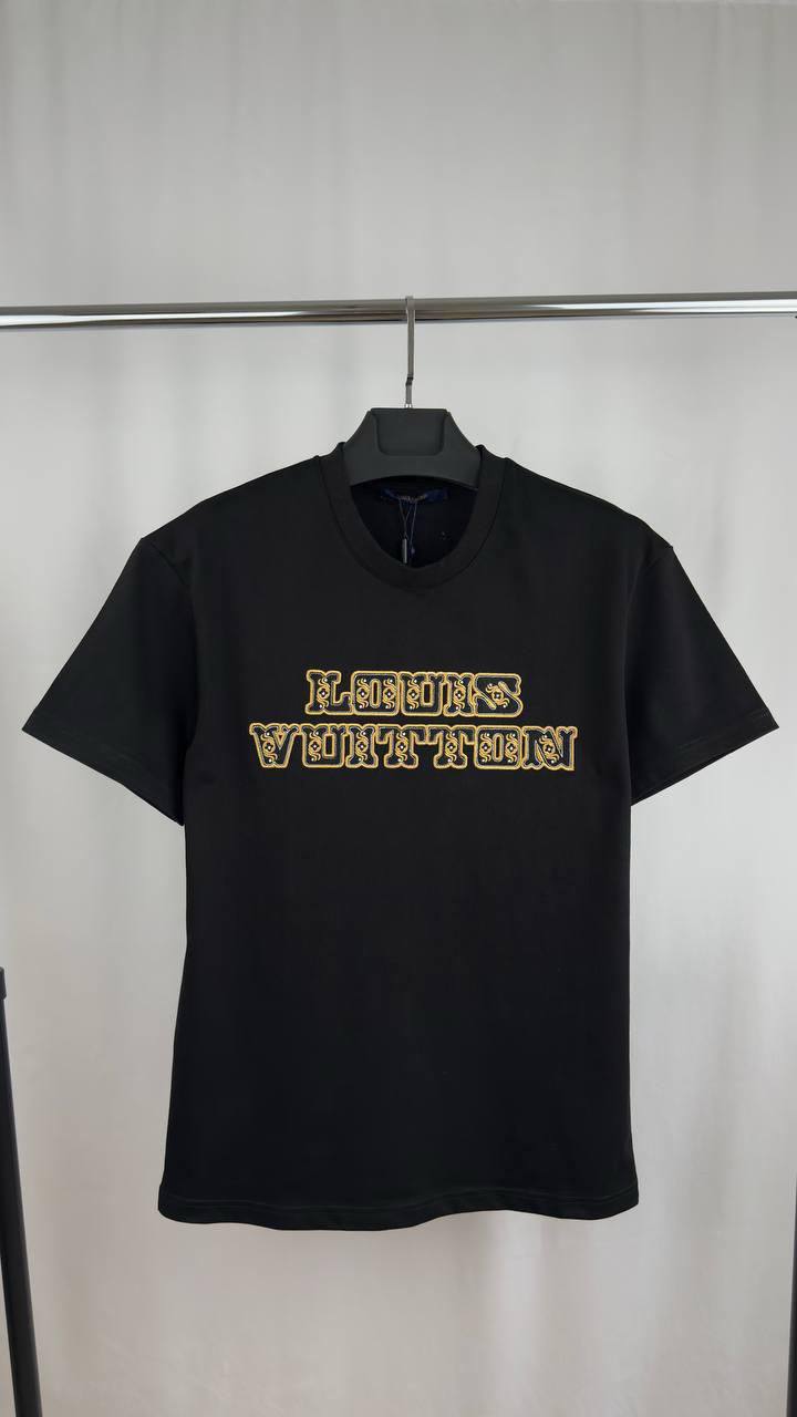Louis Vuitton Logo Printed T-Shirts Mens in 2 Colors UK Reps AAA Quality