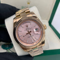 Rolex Day-Date Pink Dial Fluted Bezel Watch with Rose Gold Bracelet Mens Watches Best Sale UK Reps AAA Quality