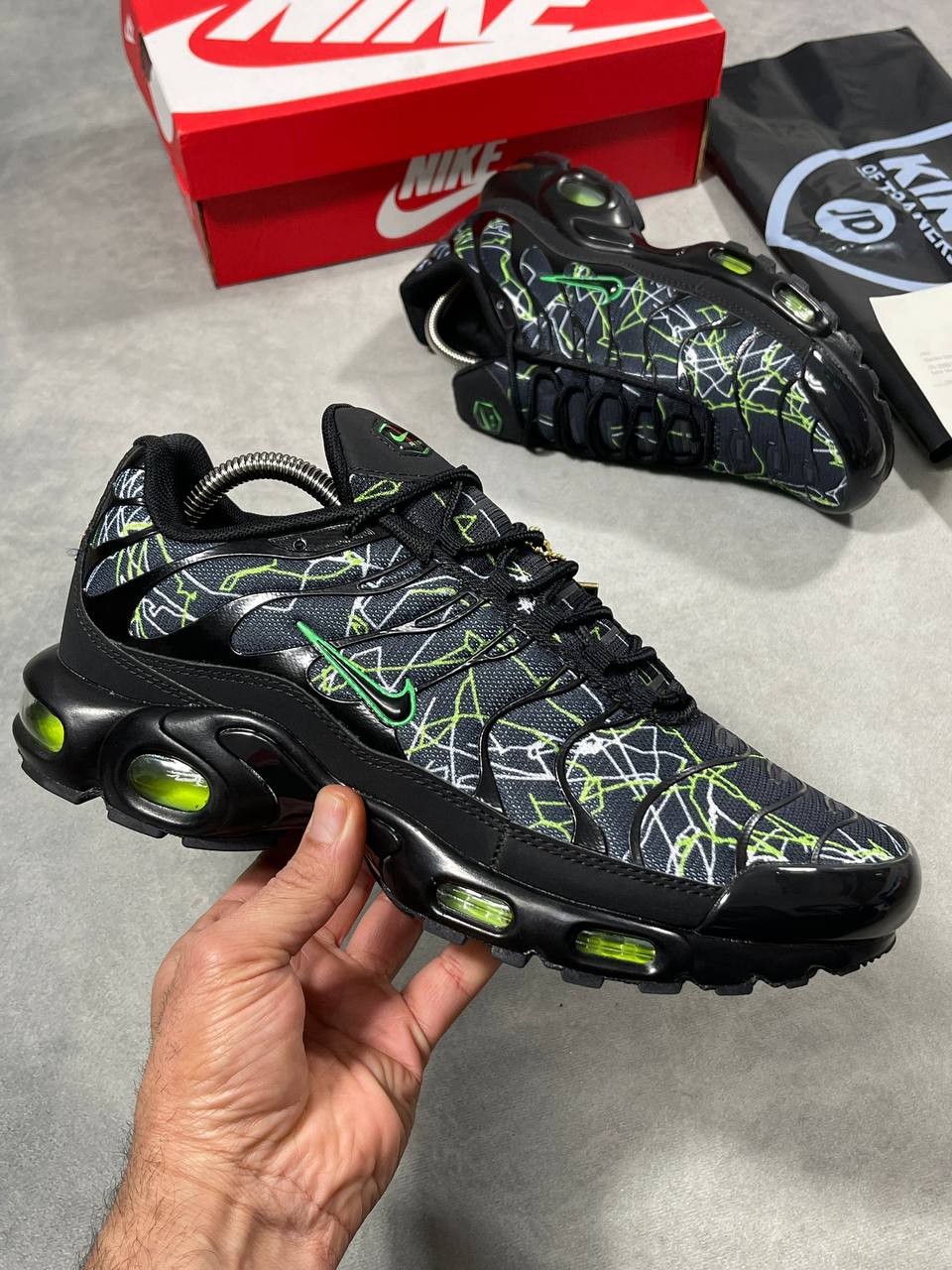 Nike Air Max Plus TN Neon Green Mens Trainers Best Sale UK Reps AAA Quality