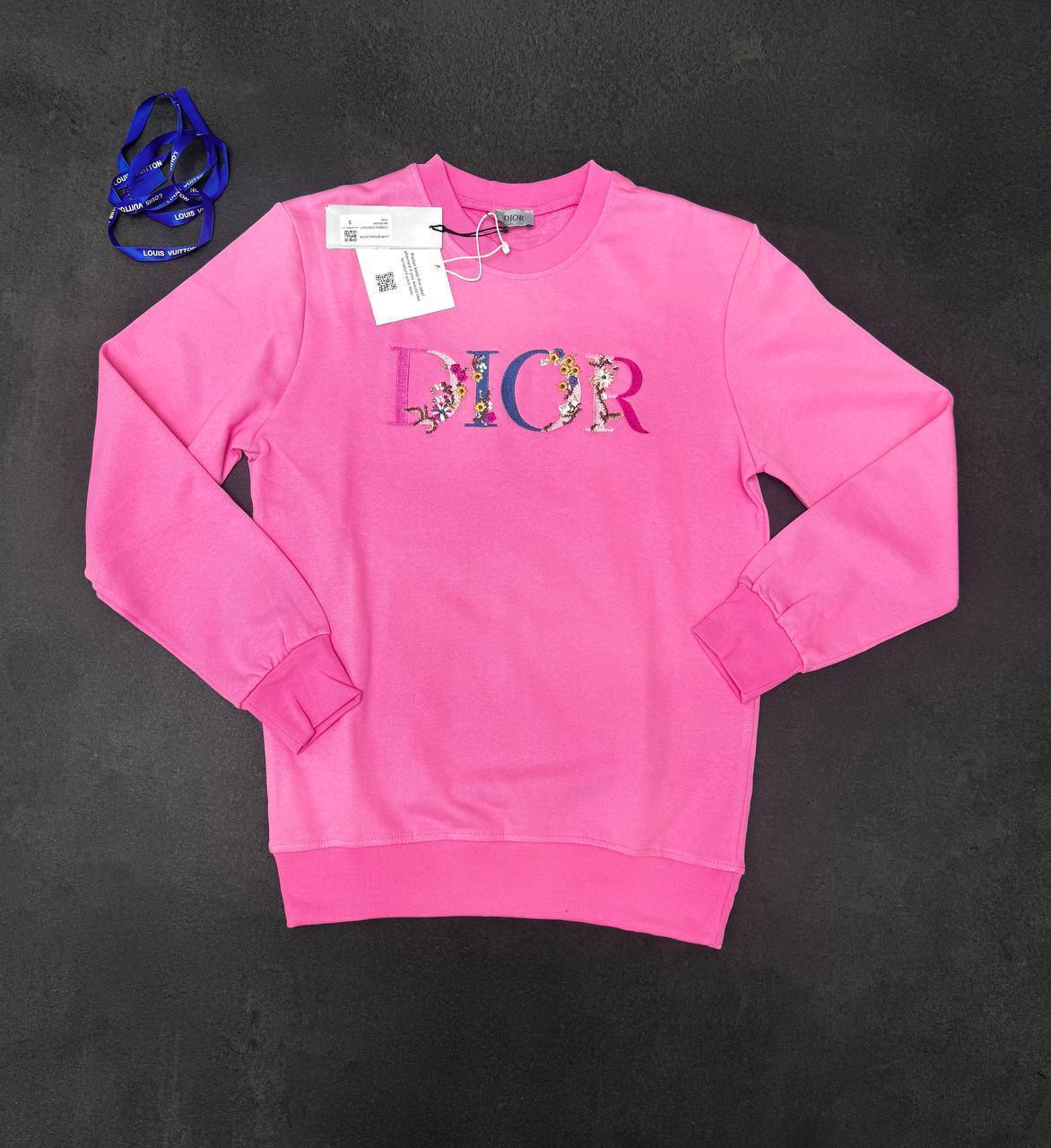 Christian Dior Floral Logo Embroidered Jumpers Mens in Multiple Colors UK Reps AAA Quality