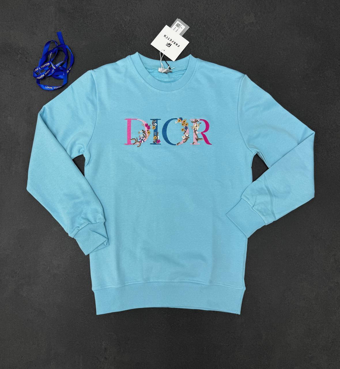 Christian Dior Floral Logo Embroidered Jumpers Mens in Multiple Colors UK Reps AAA Quality