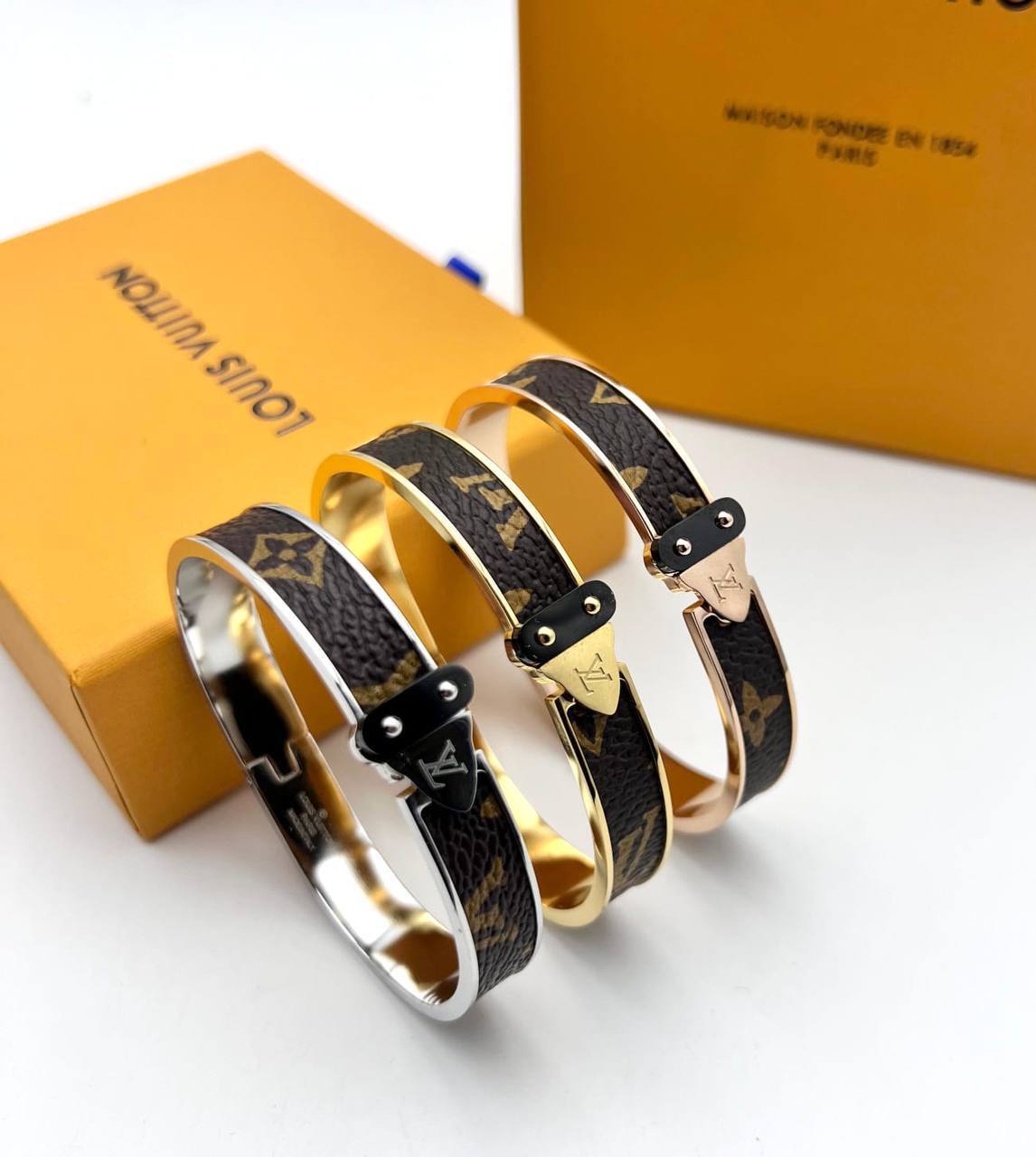 Louis Vuitton Monogram Signature Canvas Womens Bracelets in Multiple Colors Best Sale UK Reps AAA Quality