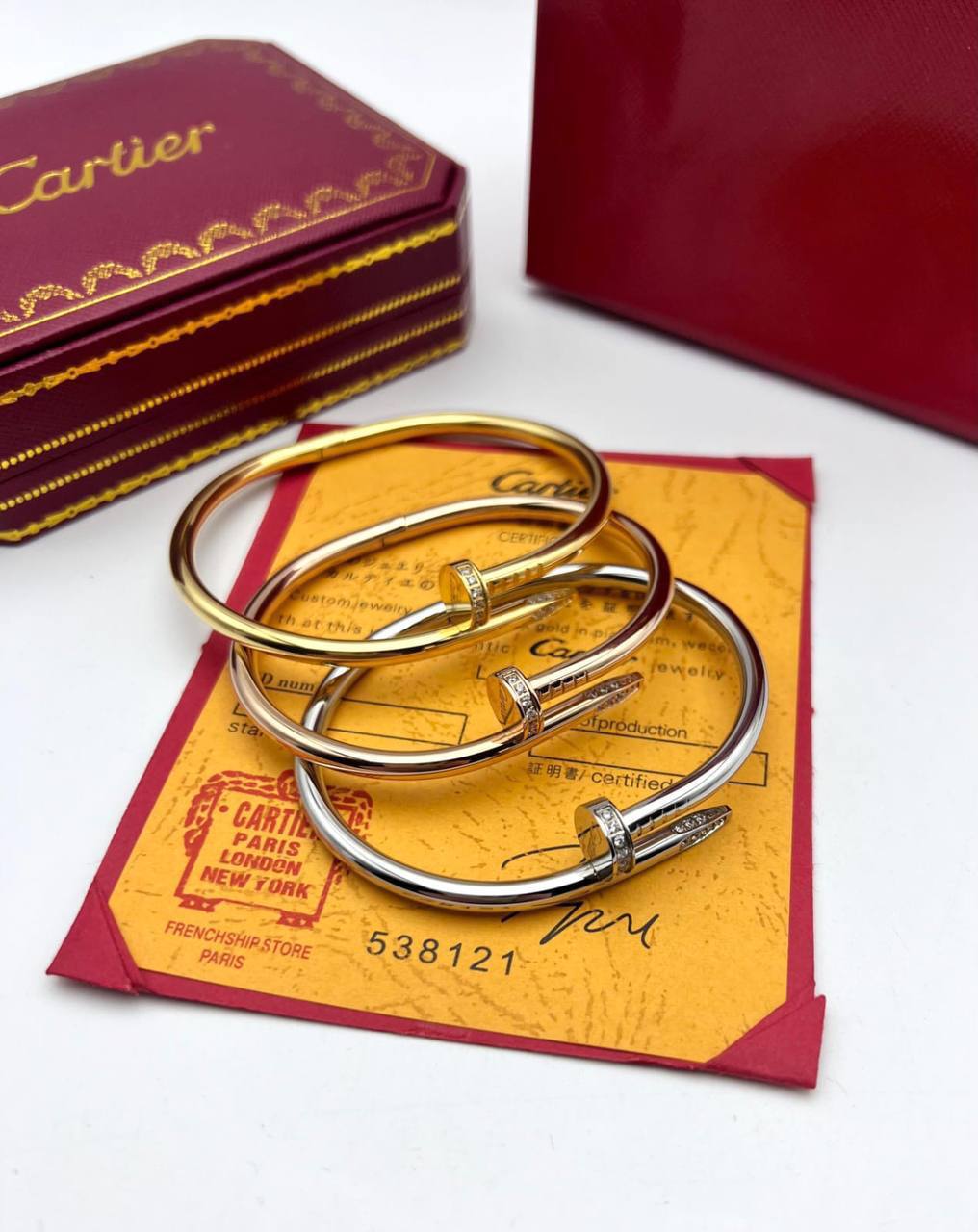Cartier Nail Diamond Jewellery Womens Bracelets in Multiple Colors UK Reps AAA Quality