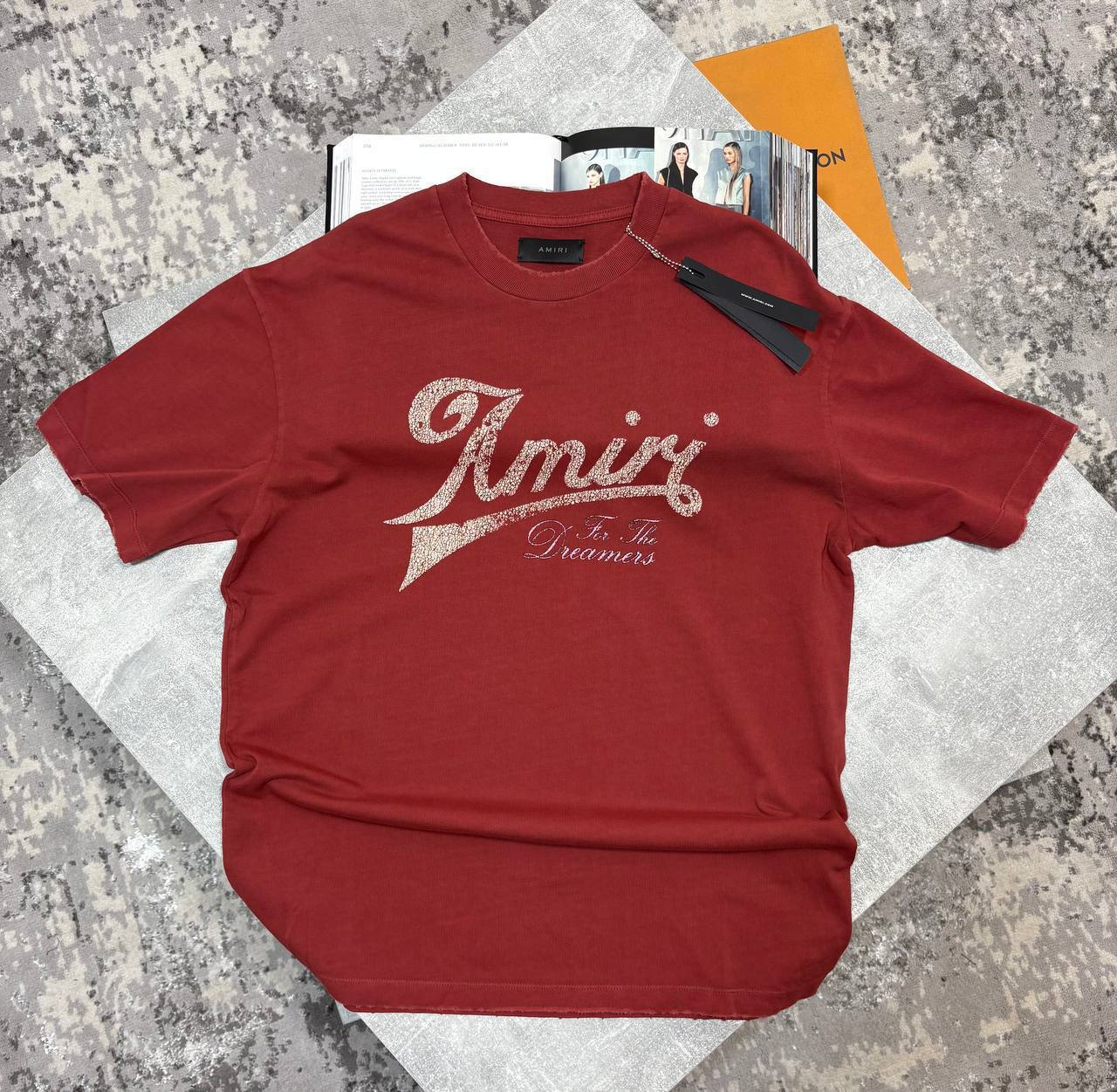 Amiri Good Life Short Sleeves Mens T-Shirts in 2 Colors UK Reps AAA Quality