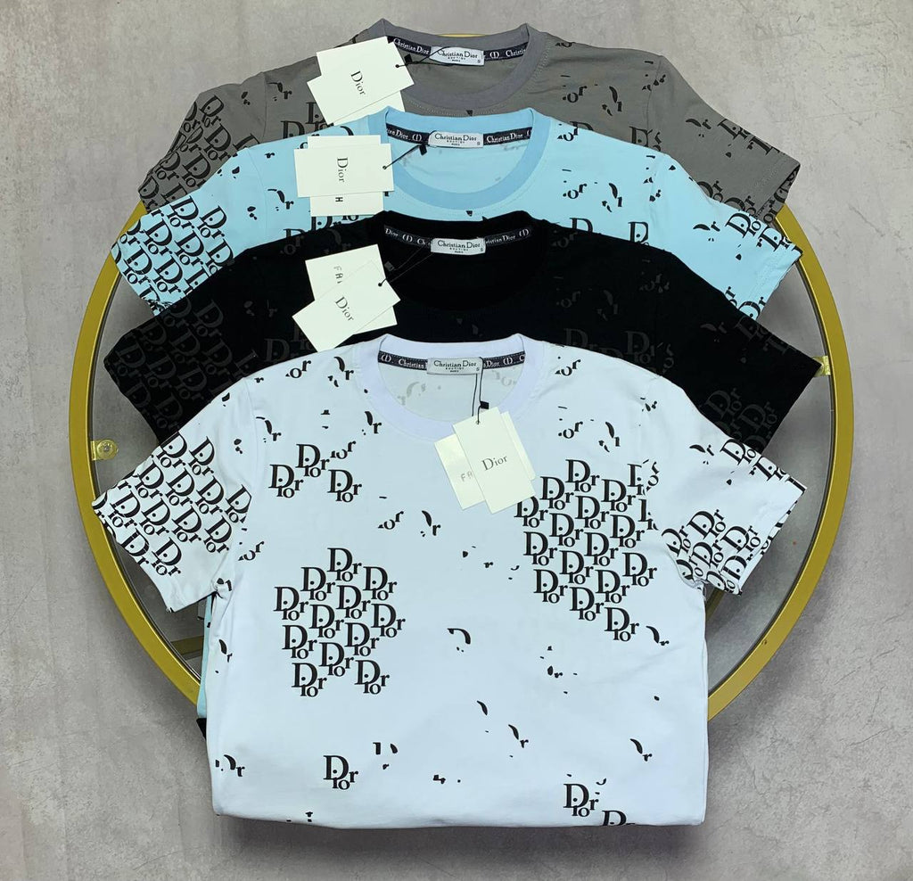 Christian Dior Oblique Jacquard T-Shirt Mens in Multiple Colors UK Reps AAA Quality