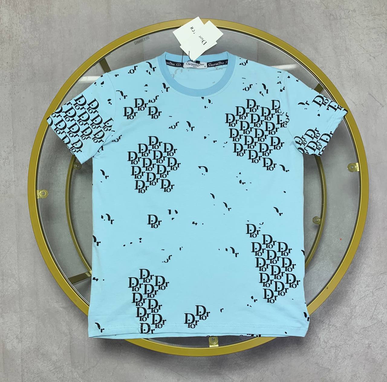 Christian Dior Oblique Jacquard T-Shirt Mens in Multiple Colors UK Reps AAA Quality