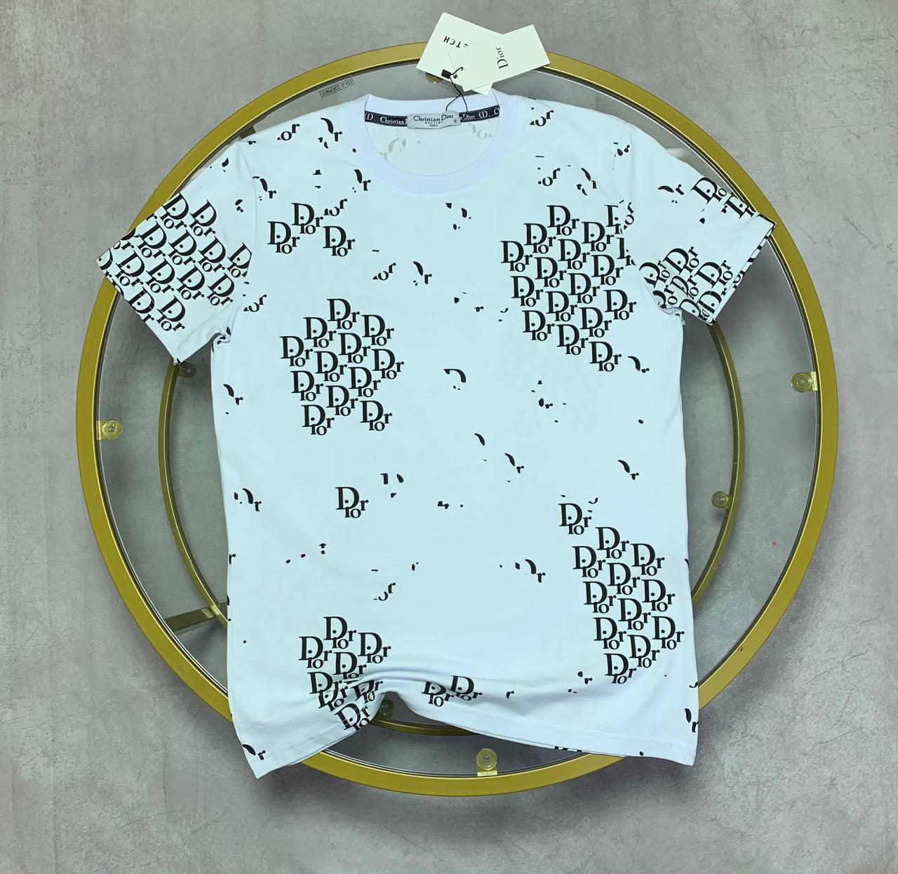 Christian Dior Oblique Jacquard T-Shirt Mens in Multiple Colors UK Reps AAA Quality