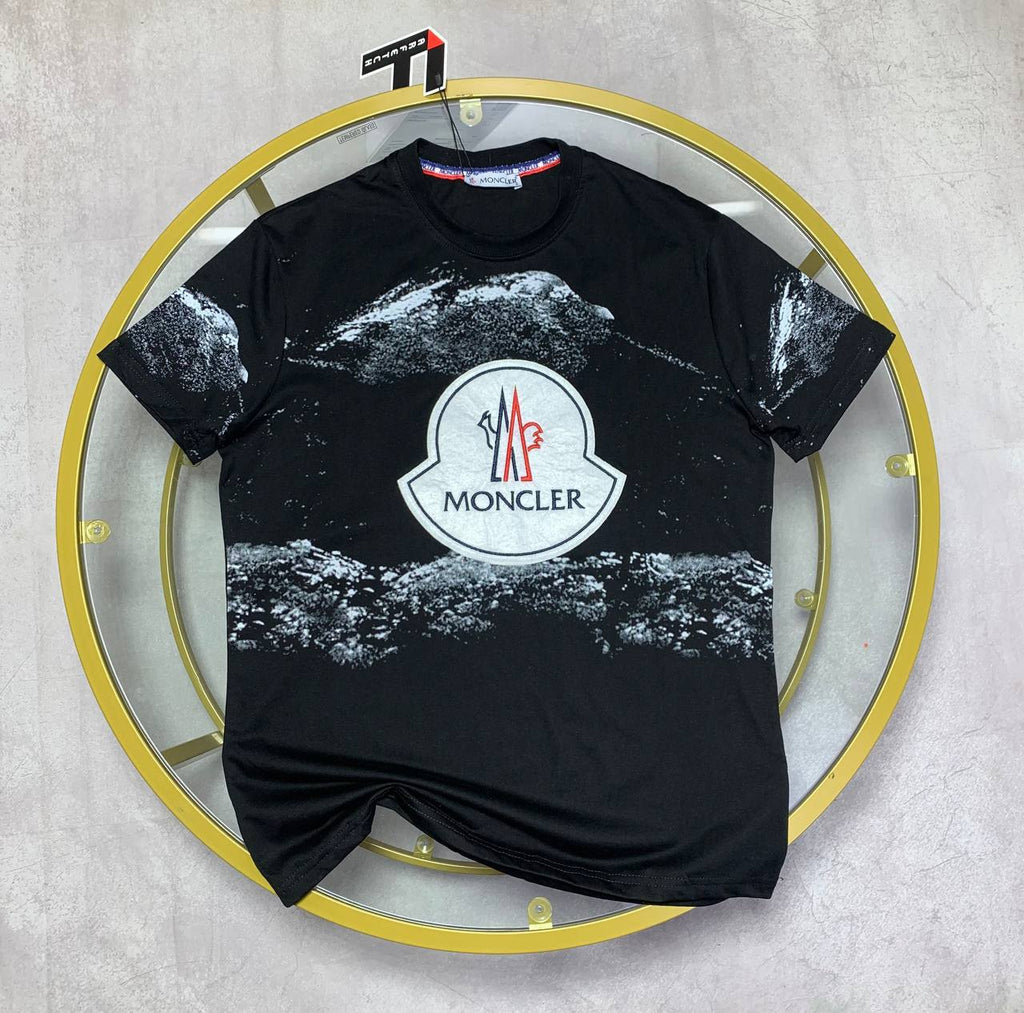 Moncler Logo-Print Cotton T-Shirt Mens in 2 Colors UK Reps AAA Quality