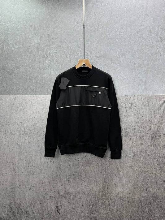 Prada Logo Pocket Zippered Jumpers Mens in 2 Colors UK Reps AAA Quality