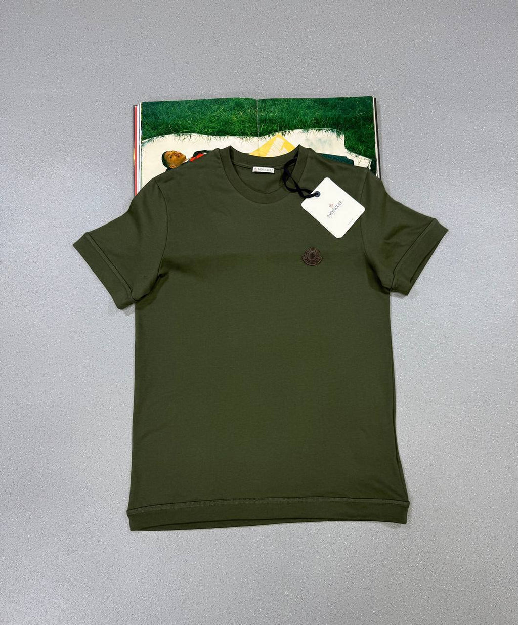 Moncler Logo Patch Cotton T-Shirt Mens in Multiple Colors UK Reps AAA Quality