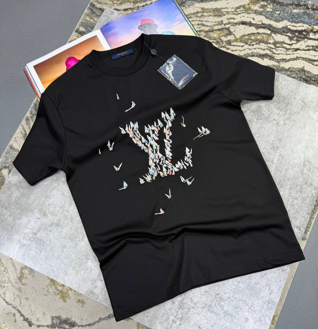 Louis Vuitton LV Early Autumn Series Motif T-Shirts Mens in Multiple UK Reps AAA Quality