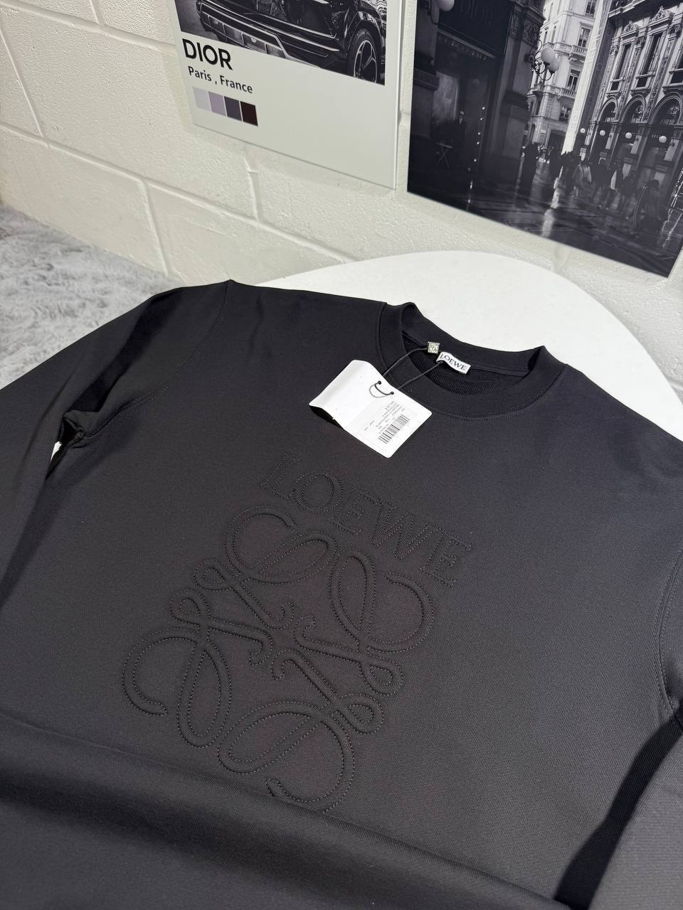 Loewe Anagram Tonal Logo Round Neck Mens Jumpers in 2 Colors UK Reps AAA Quality