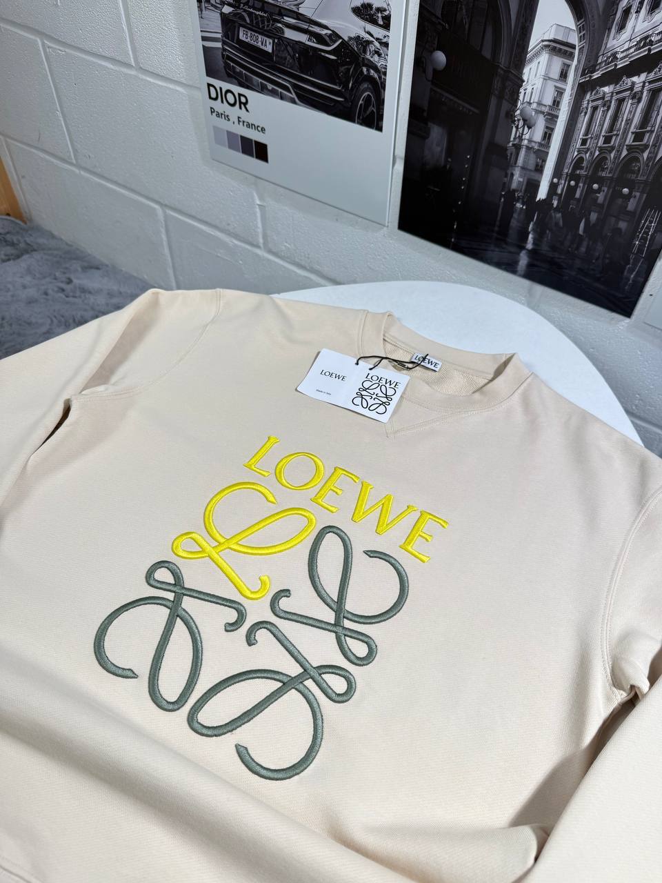 Loewe Anagram Classic Logo Crewneck Mens Jumpers in 2 Colors UK Reps AAA Quality