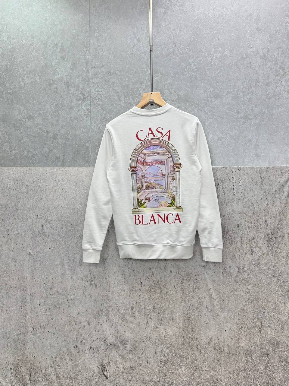 Casablanca Le Passage Printed Jumpers in 2 Colors Mens UK Reps AAA Quality