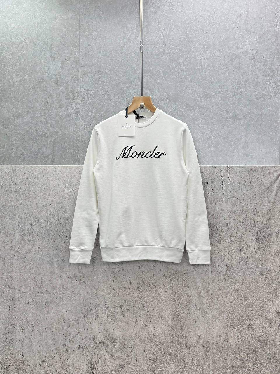 Moncler Embroidered Logo Cotton Jumpers in Multiple Colors Mens UK Reps AAA Quality
