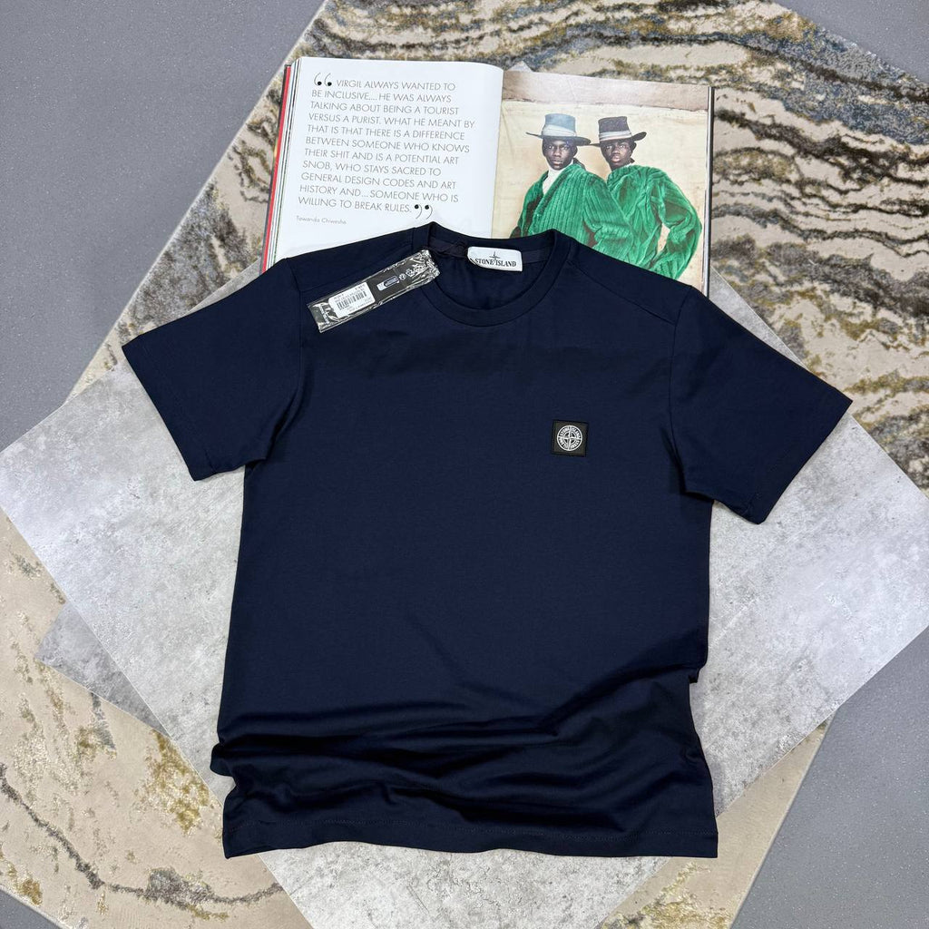 Stone Island Logo-Patch Crew-Neck T-Shirts Mens in Multiple Colors Best Sale UK Reps AAA Quality