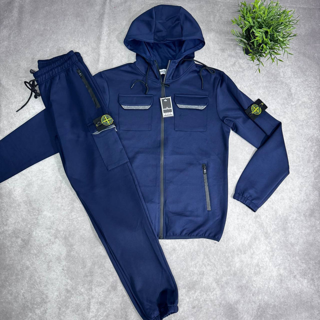 Stone Island Softshell Primaloft Hooded Tracksuit Mens in Multiple Colors Best Sale UK Reps AAA Quality