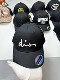 Christian Dior Homme Logo Embroidered Cap Mens in Black UK Reps AAA Quality