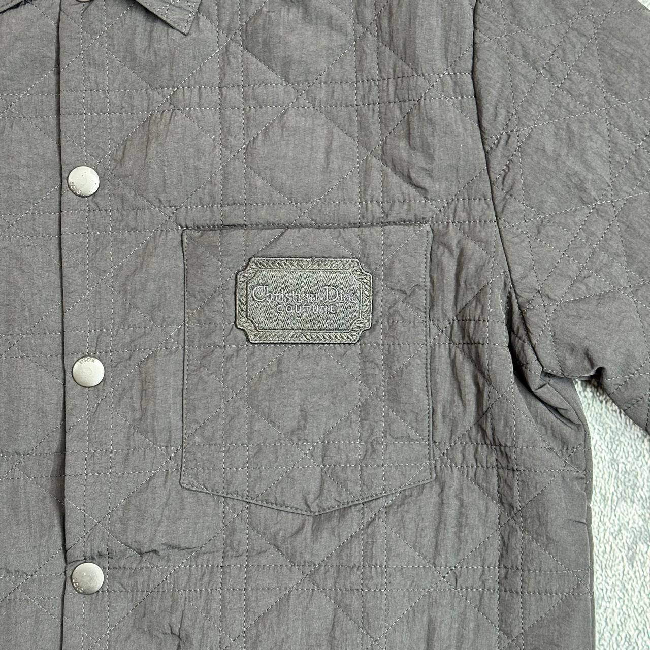 Christian Dior Cannage Technical Fabric Overshirt Mens in Black Color UK Reps AAA Quality