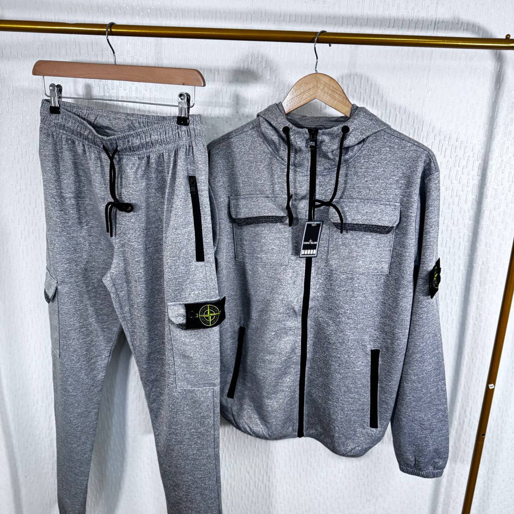 Stone Island Stripe Hooded Tracksuits in Multiple Colors Best Sale UK Reps AAA Quality