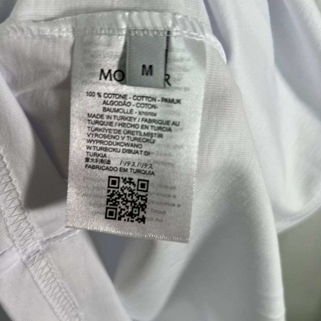 Moncler Reflective Logo Print T-Shirt Mens in 2 Colors Best Sale UK Reps AAA Quality