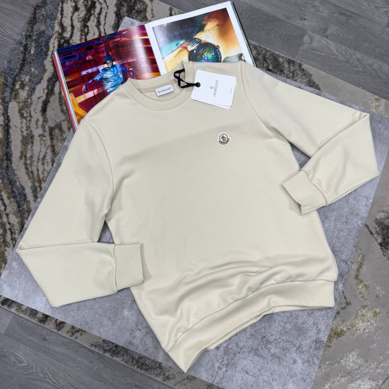 Moncler Logo Patch Cotton Sweatshirts Mens in Multiple Colors UK Reps AAA Quality